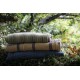 Natural yarns. Striped Chocolate Narrow width Welsh blanket NL04
